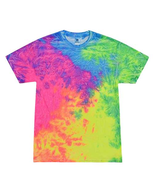 Unisex Multi-Color Tie-Dyed T-Shirt - L