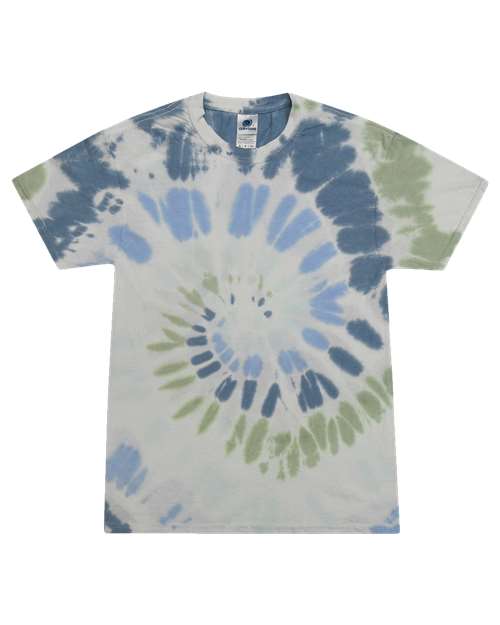 Unisex Multi-Color Tie-Dyed T-Shirt - L