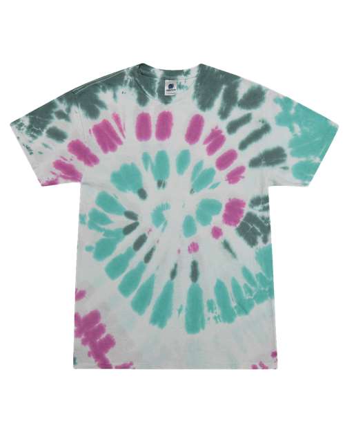 Unisex Multi-Color Tie-Dyed T-Shirt - L