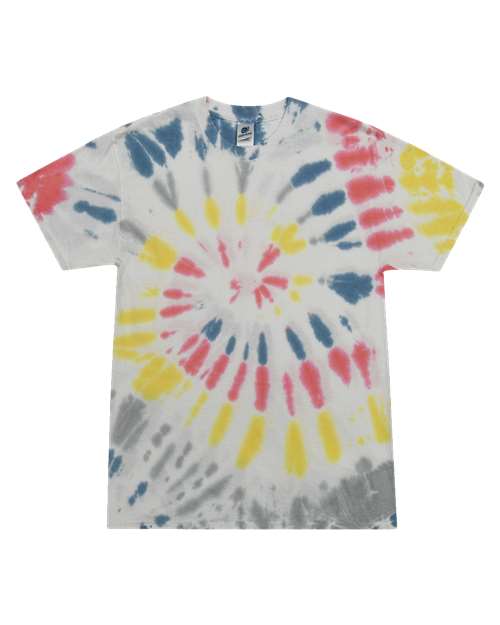Unisex Multi-Color Tie-Dyed T-Shirt - L