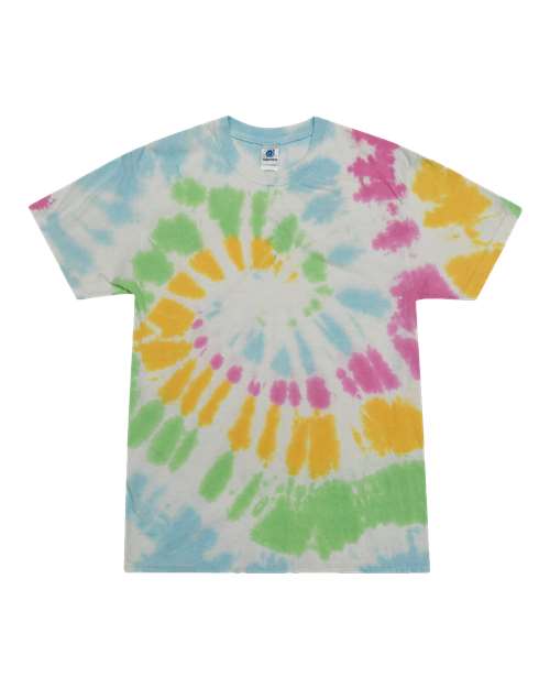 Unisex Multi-Color Tie-Dyed T-Shirt - L