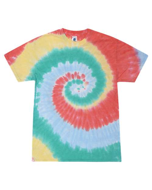 Unisex Multi-Color Tie-Dyed T-Shirt - L