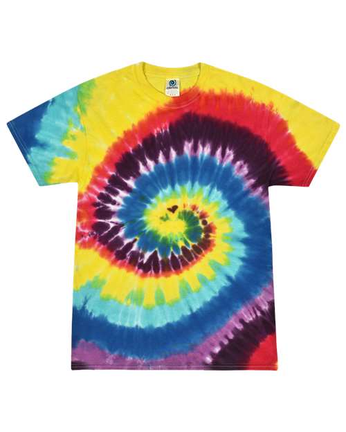 Unisex Multi-Color Tie-Dyed T-Shirt - L