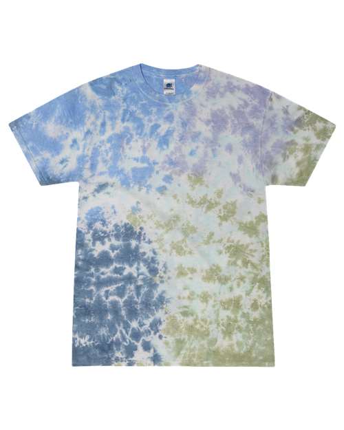 Unisex Multi-Color Tie-Dyed T-Shirt - L