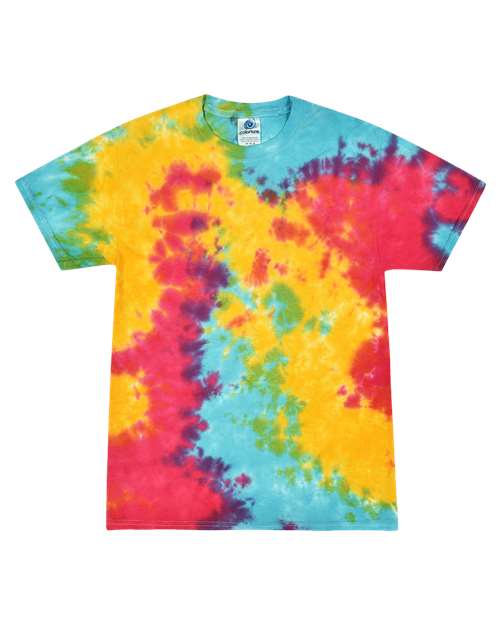 Unisex Multi-Color Tie-Dyed T-Shirt - L