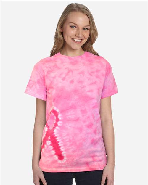Unisex Shapes Tie-Dyed T-Shirt 1150