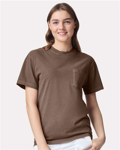 Garment-Dyed Heavyweight Pocket T-Shirt - L