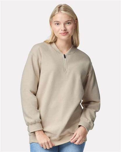 Unisex SoftstyleÂ® Midweight 1/4 Zip Sweatshirt