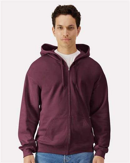 Unisex SoftstyleÂ® Full-Zip Hooded Sweatshirt