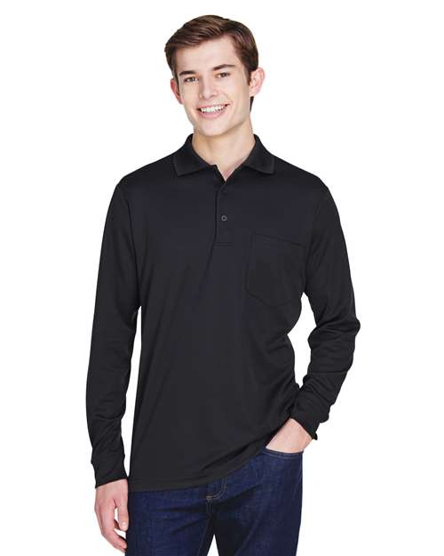 Men's Pinnacle Performance Long Sleeve Piqué Polo with Pocket 88192P