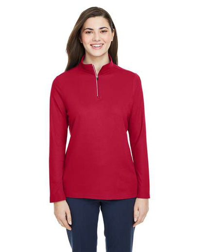 Women's Fusion ChromaSoftâ„¢ Pique Quarter-Zip Pullover