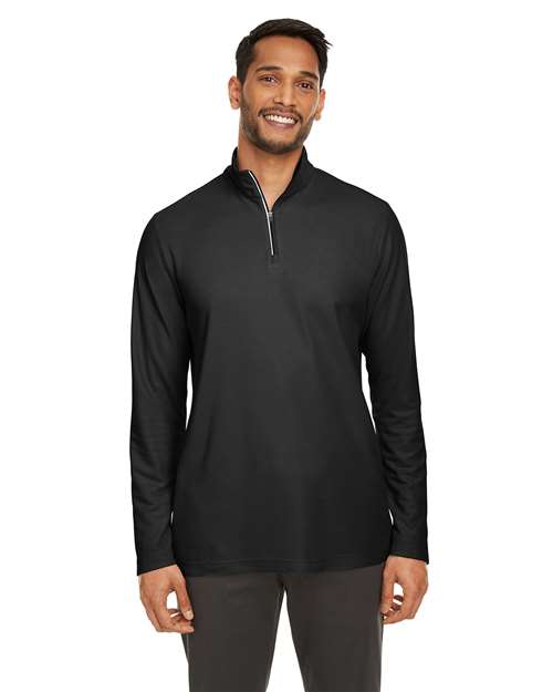 Men's Fusion ChromaSoft™ Pique Quarter-Zip Pullover CE405