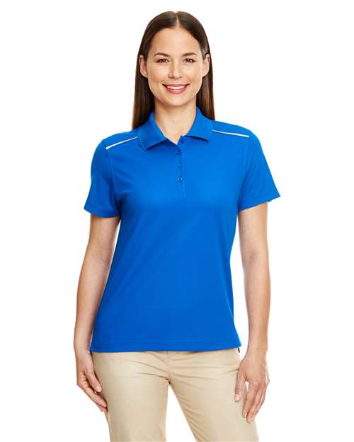Women's Radiant Performance PiquÃ© Polo with Reflective Piping