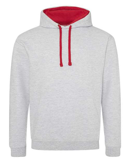 Unisex Midweight Varsity Contrast Hooded Sweatshirt