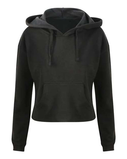 Women's Girlie Cropped Hooded Fleece with Pocket JHA016