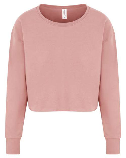 Women's Cropped Crewneck Sweatshirt JHA035