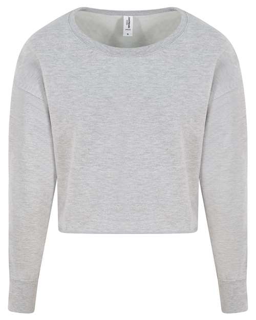 Women's Cropped Crewneck Sweatshirt JHA035