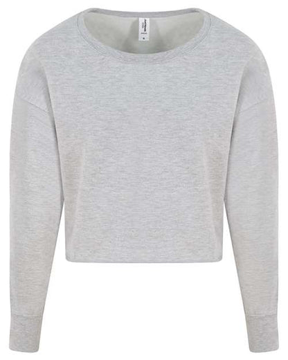 Women's Cropped Crewneck Sweatshirt JHA035