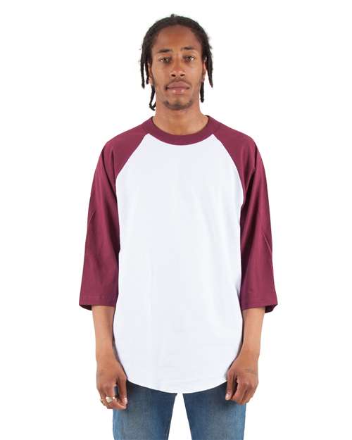 Unisex Three-Quarter Sleeve Raglan T-Shirt SHRAG