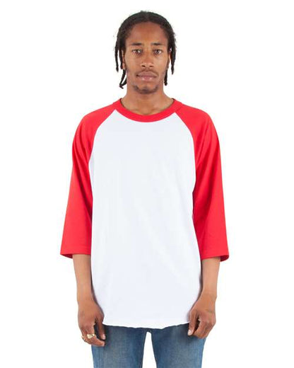 Unisex Three-Quarter Sleeve Raglan T-Shirt SHRAG
