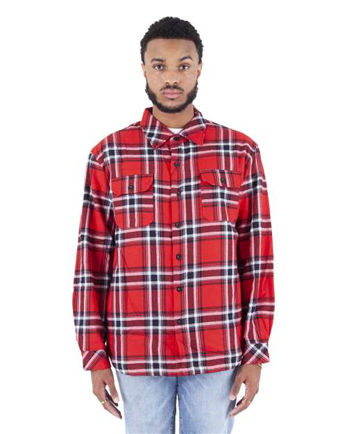 Unisex Plaid Flannel Shirt Jacket SHPFJ