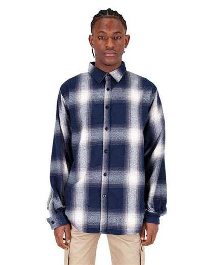 Men's Plaid Flannel Overshirt SHHFS