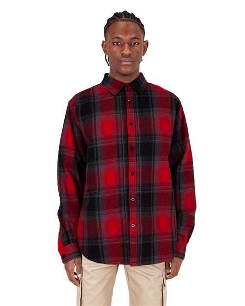 Men's Plaid Flannel Overshirt SHHFS