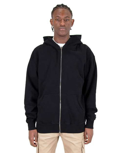 Men's Garment-Dyed Double-Zip Hooded Sweatshirt SHGDZ