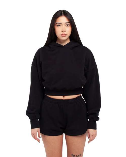 Women's Garment-Dye Crop Hooded Sweatshirt SHGWC