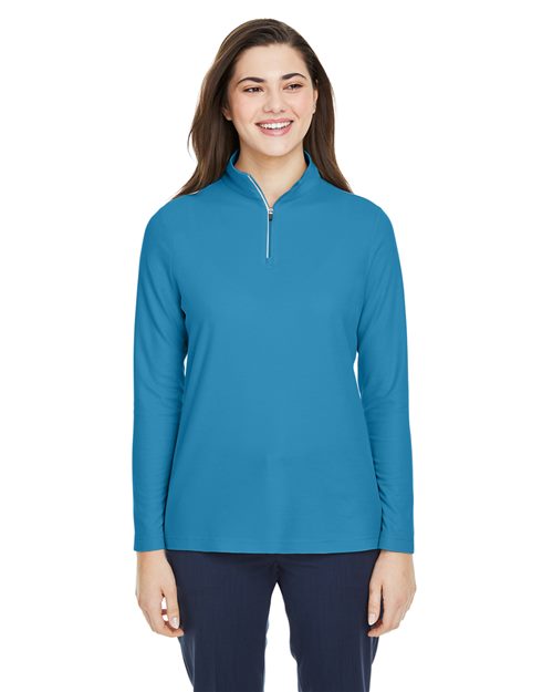Women's Fusion ChromaSoftâ„¢ Pique Quarter-Zip Pullover