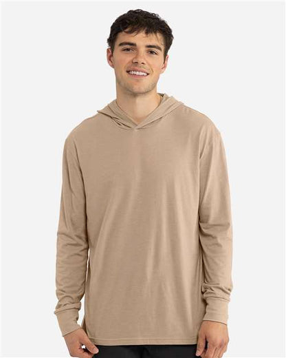 Unisex CVC Hoodie Long Sleeve T-Shirt 6221