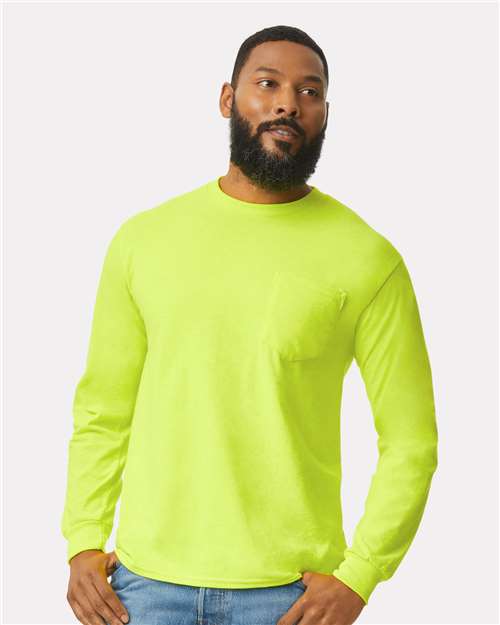 Men's Ultra CottonÂ® Long Sleeve Pocket T-Shirt