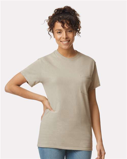Unisex Ultra CottonÂ® Pocket T-Shirt - L
