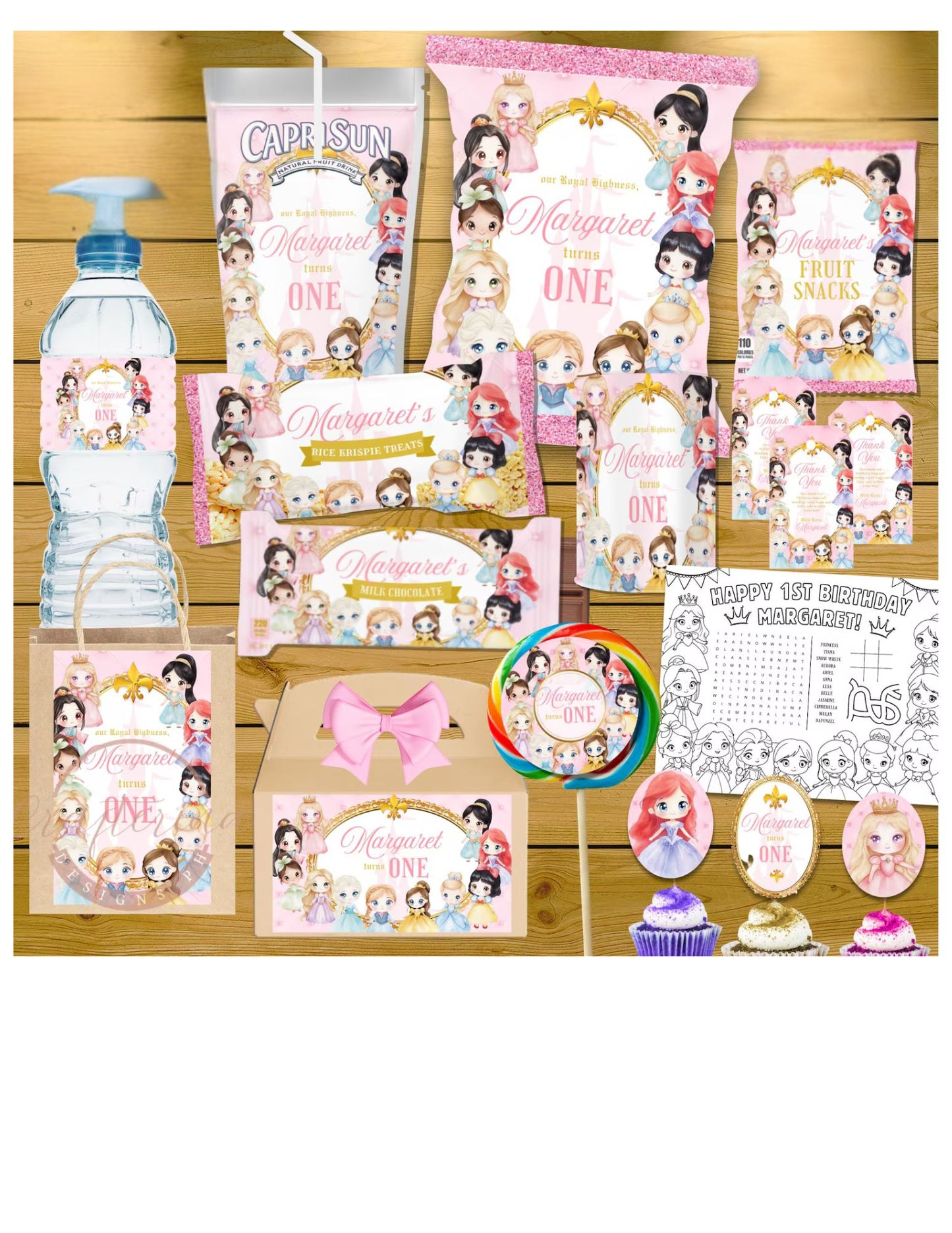 Princess Birthday Party Favors