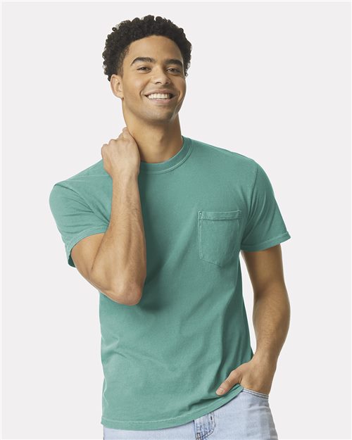 Unisex Garment-Dyed Heavyweight Pocket T-Shirt 6030
