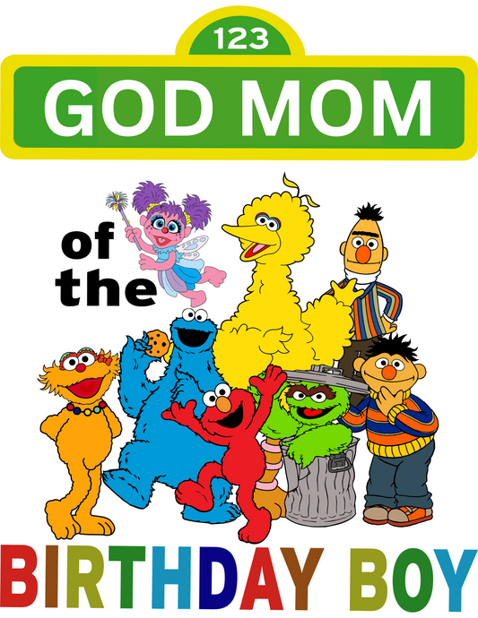 Sesame Street Birthday Boy Canva Design