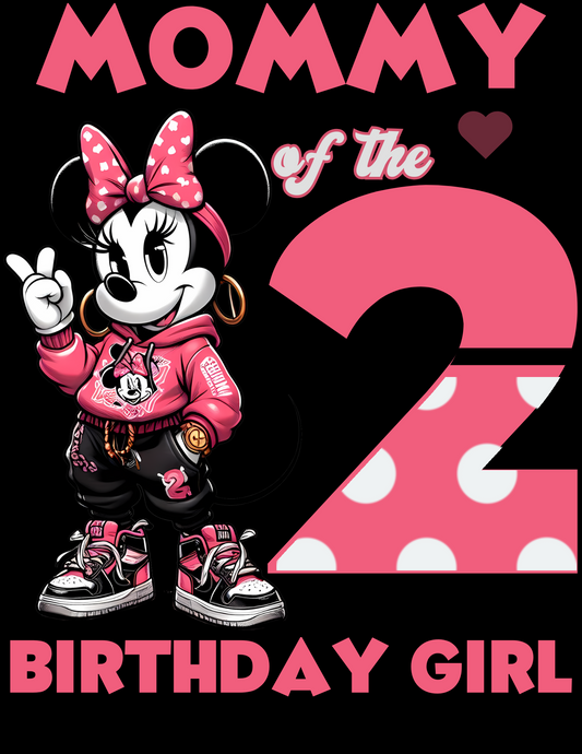 Minnie Mouse 2 Birthday Girl Canva Design