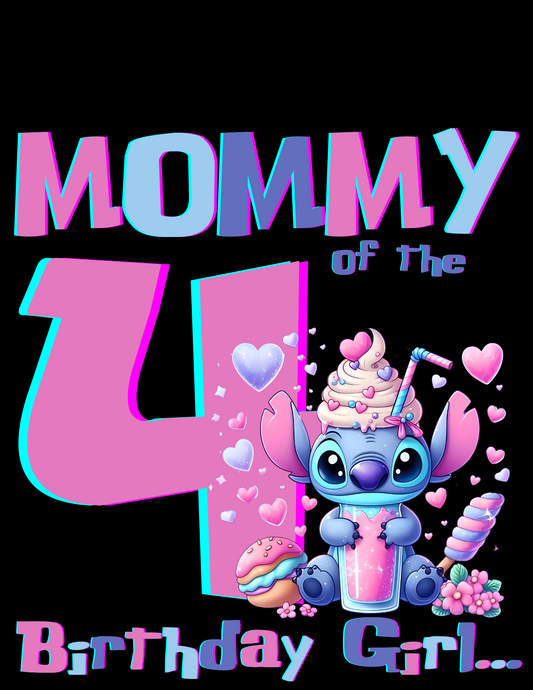 Lilo and Stitch 4th Birthday Canva Design