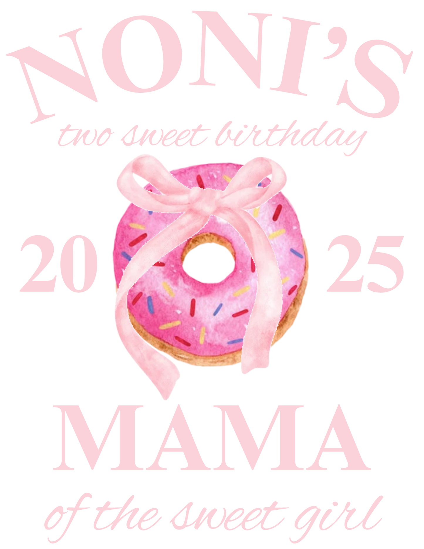 Two Sweet Birthday Girl Canva Design