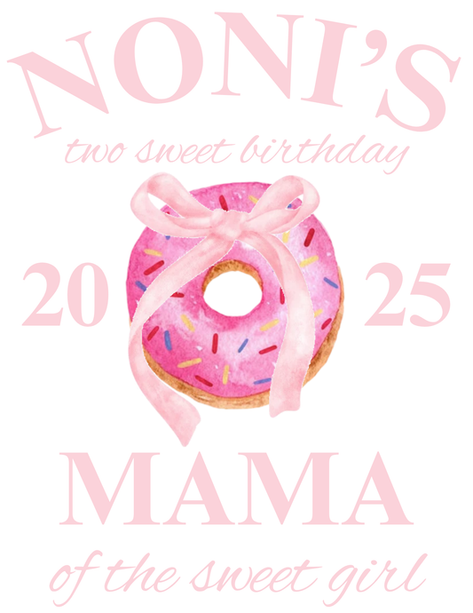 Two Sweet Birthday Girl Canva Design