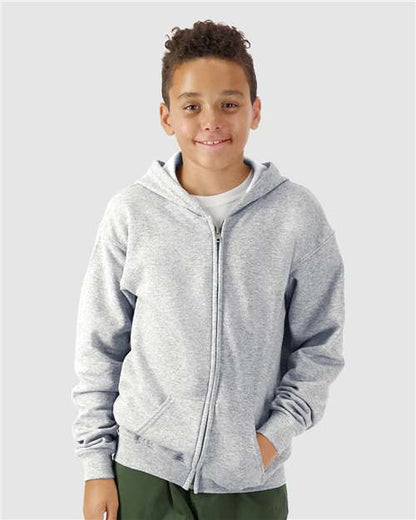 Youth Heavy Blendâ„¢ Full-Zip Hooded Sweatshirt