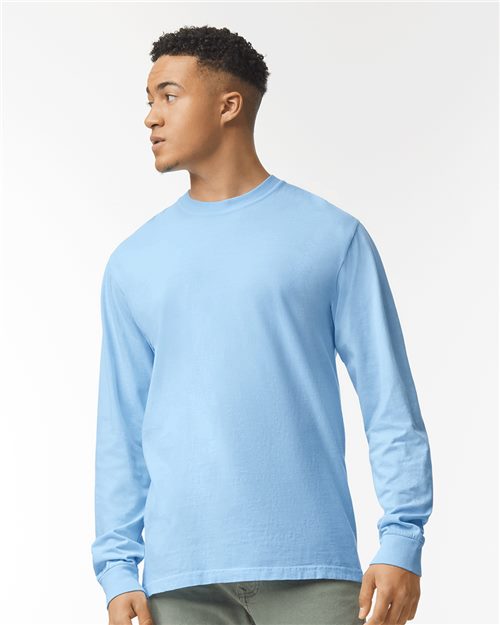 Garment-Dyed Heavyweight Long Sleeve T-Shirt - S
