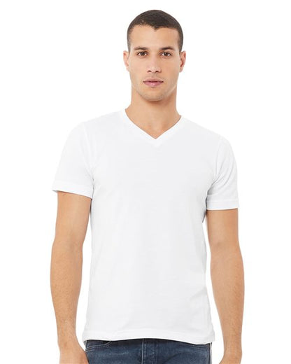 Unisex Jersey V-Neck Tee - XS