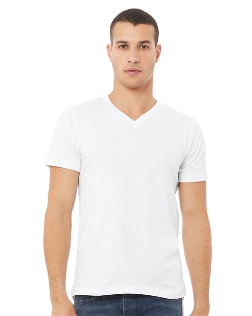 Unisex Jersey V-Neck Tee - XS