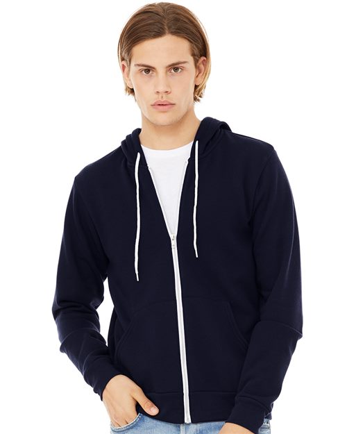 Unisex Sponge Fleece Full-Zip Hoodie Sweatshirt - XS