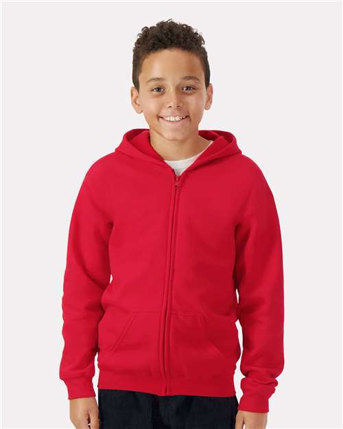Youth Heavy Blendâ„¢ Full-Zip Hooded Sweatshirt