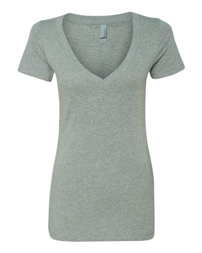 Womenâ€™s CVC Deep V-Neck T-Shirt