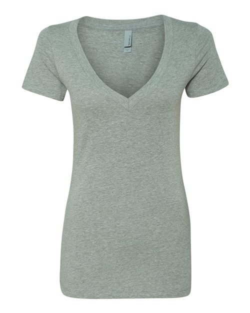 Womenâ€™s CVC Deep V-Neck T-Shirt