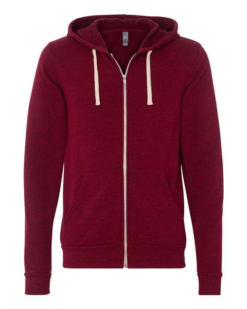 Unisex Triblend Sponge Fleece Full-Zip Hoodie Sweatshirt 3909