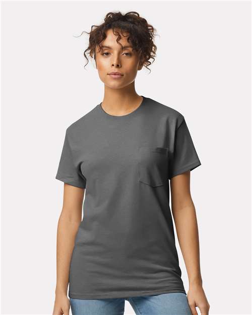 Unisex Ultra CottonÂ® Pocket T-Shirt - L